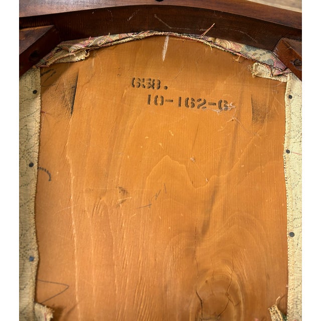 Vintage Mahogany Rose Back Regency Duncan Phyfe Style Dining Chair - Set of 3 For Sale - Image 10 of 10