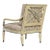 1980’s Neoclassic Large Scale Armchair W/Distressed Finish by Bernhardt From Vargas Fine Furniture For Sale