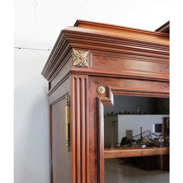 Antique Louis XVI Style Mahogany Bookcase, 1800s For Sale - Image 15 of 18