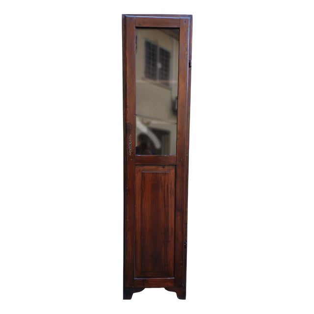 Small Tuscan Chestnut Display Cabinet, Early 1900s For Sale