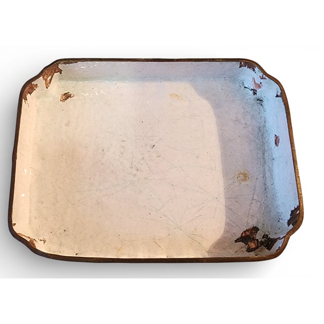 Antique Canton Chinese Green Enameled Cloisonné Lidded Trinket Box, Late 18th Century For Sale In New York - Image 6 of 12