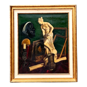 Vintage Original Still Life Oil on Canvas