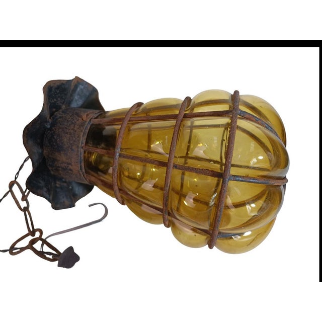 Venetian Murano Glass Bubble Ceiling Lamp, 1930s For Sale - Image 7 of 8