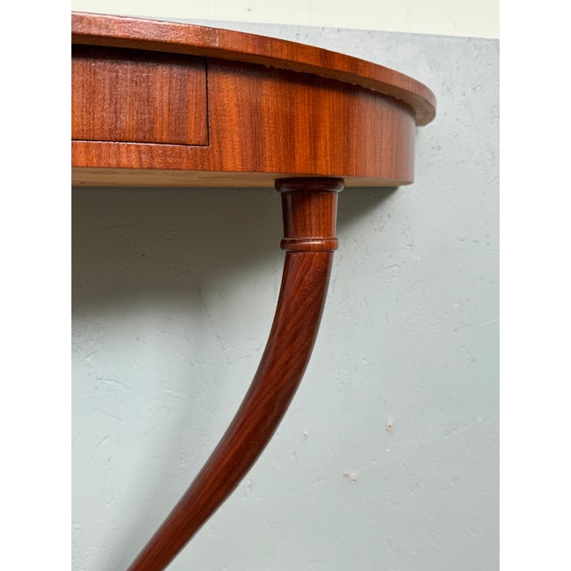 Vintage Italian Half-Moon Console Table, 1950s For Sale - Image 6 of 14