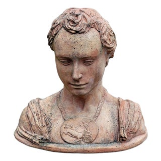 Terracotta Bust of the Son of Gattamelata by Donatello For Sale