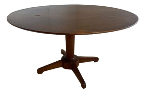 Vintage Danish Round Teak Dining Table, 1960s