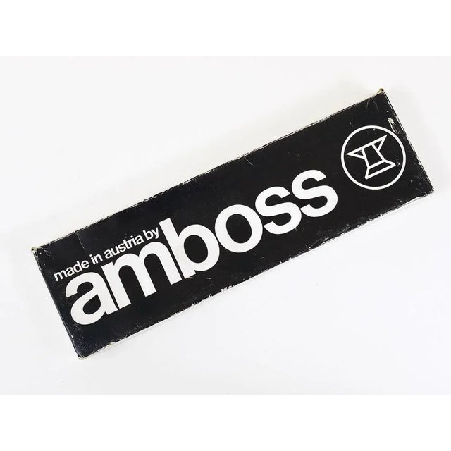 Mid-Century Steel & Wood Carving Knife and Fork attributed to Amboss Austria, 1960s, Set of 2 For Sale - Image 4 of 9