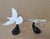 Vintage - Pair of John Perry Seagulls in Flight Figurines - Black Base - White Matte Pellucida For Sale - Image 14 of 15