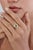 Vintage-Inspired Oval Emerald Diamond Halo Signet Ring Size 6 in 14k Yellow Gold For Sale - Image 10 of 17