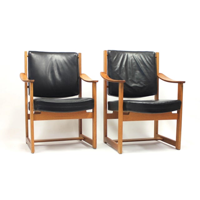1960s Set of Armchairs by Sven Kai Larsen for Nordiska Kompaniet, 1960s For Sale - Image 5 of 9