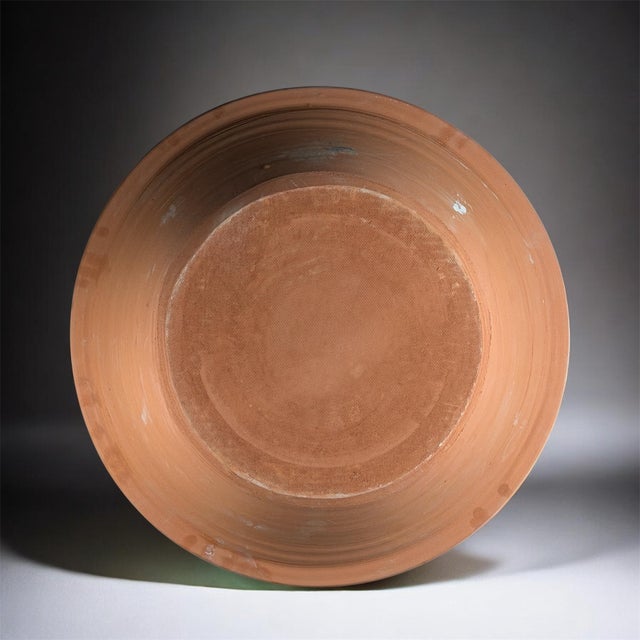 Large Spanish Fajalauza Ceramic Bowl from Lebrillo For Sale - Image 3 of 9