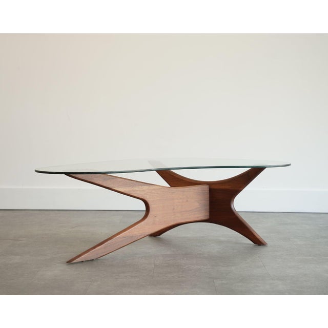 Adrian Pearsall for Craft Associates Asymmetric Walnut Coffee Table, C. 1950s For Sale - Image 4 of 9