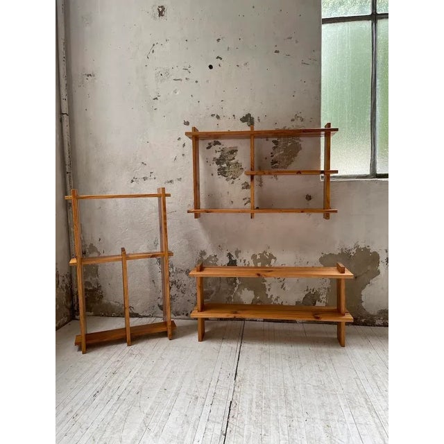 Pine Wall Shelf in the Style of Maison Regain For Sale - Image 14 of 18