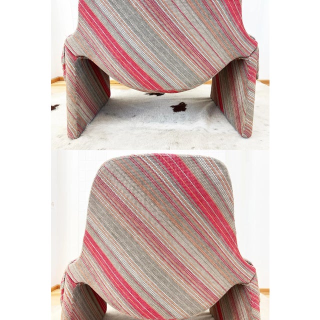 Saporiti Italia Vittorio Introini P60 Lounge Chair + P61 Ottoman by Proposals, Italy 1970 For Sale - Image 9 of 12