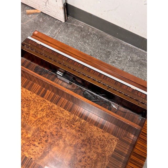 Brown Michael Amini for Aico Cloche Nightstands, Bourbon, Pair For Sale - Image 8 of 12