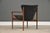 1950s 1950s Refinished Walnut Leather Lounge Chair For Sale - Image 5 of 8
