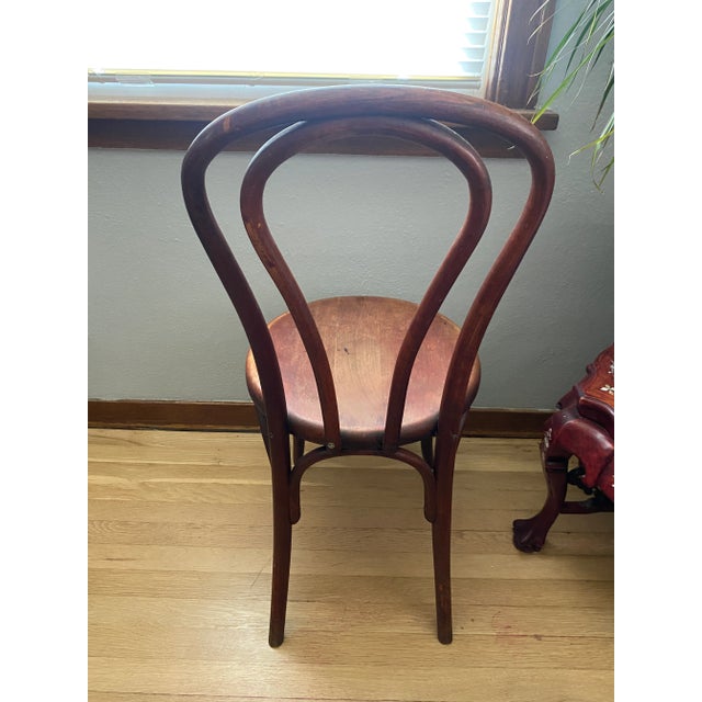 Farmhouse Late 19th Century Sheboygan Bentwood Mahogany Bistro Chair No. 517 For Sale - Image 3 of 11