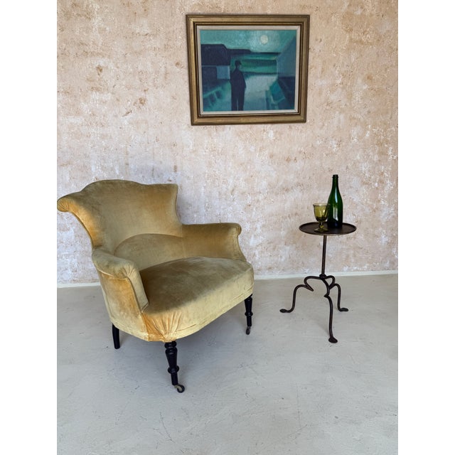 Vintage-Inspired Spanish Iron Drinks Table on a Tripod Base For Sale - Image 10 of 10