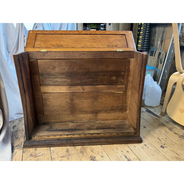 Antique Clark’s Mile‑End Spool Cotton Cabinet – Late 1800s Store Display - Unique Side Table For Sale - Image 15 of 16