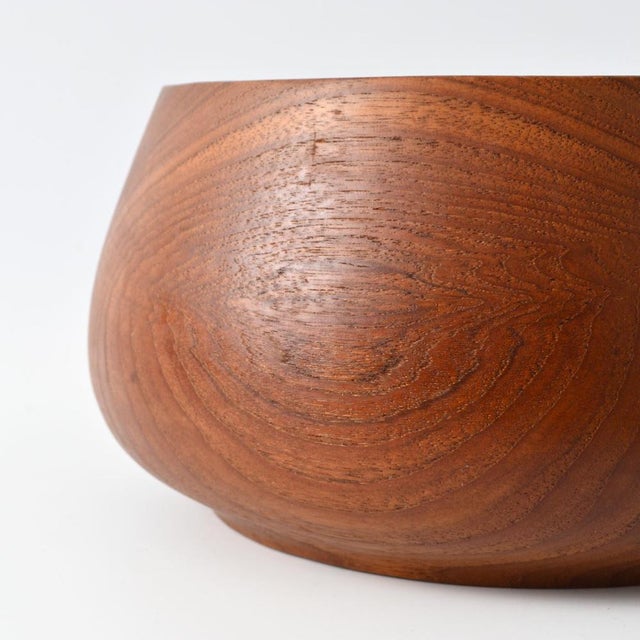 Mid-Century Teak Bowl, 1970s For Sale - Image 10 of 11