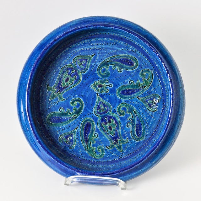Blue Liberty Blue Bowl by Aldo Londi for Bitossi, 1960s For Sale - Image 8 of 12
