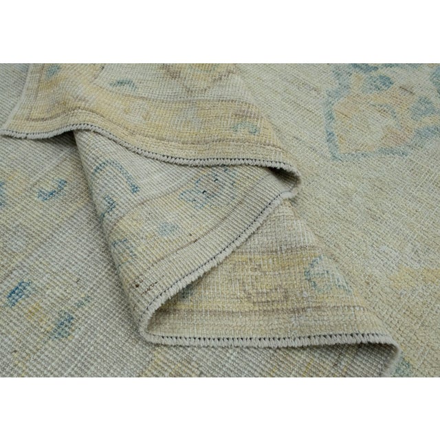 Textile Turkish Oushak Rug 10' x 14'1" #18643 For Sale - Image 7 of 8