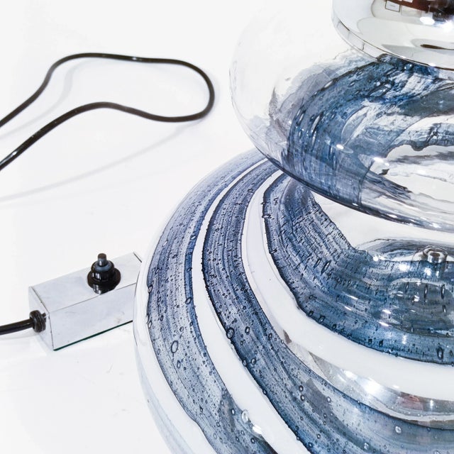 Metal Large Murano Glass Table Lamp from BD Lúmica, Spain, 1970s For Sale - Image 7 of 13