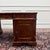 English Partner Desk with Green Leather For Sale - Image 11 of 18