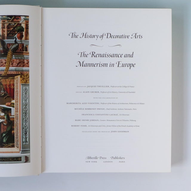1990s 1994 “The Renaissance and Mannerism in Europe” Decorative Arts Book For Sale - Image 5 of 16