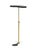 Black and antique brass finish. Iron - adjustable. Drink table