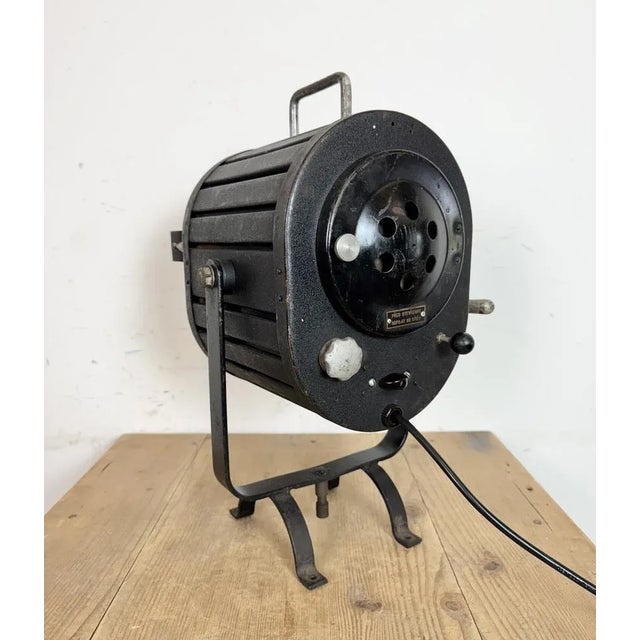 Black Vintage Black Theatre Spotlight Table Lamp, 1960s For Sale - Image 8 of 18