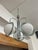 1970s Vintage Space Age Steel and Glass Pendant Light, 1970s For Sale - Image 5 of 11