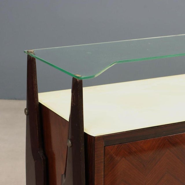 Vintage Nightstands in Stained Beech, 1960s, Set of 2 For Sale - Image 4 of 10