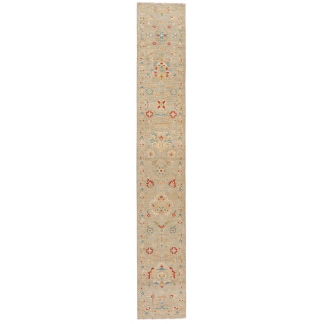 21st Century Modern Sultanabad Runner Rug 3 X 19 For Sale - Image 10 of 10