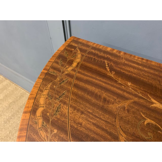 Antique Inlaid Mahogany Card Table, 1900 For Sale - Image 12 of 16