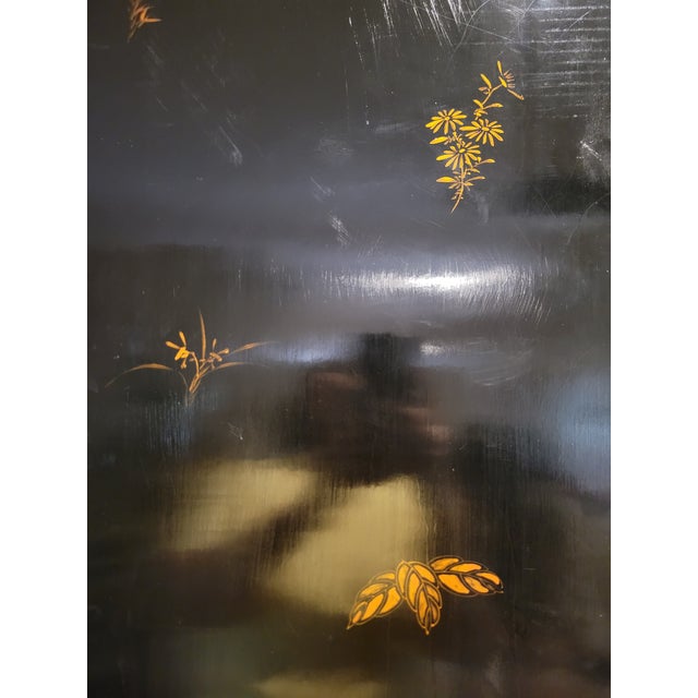 Coromandel Asian Lacquer 8 Panel Divider For Sale - Image 11 of 11