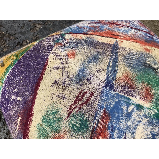 Textile Postmod Upholstered Parsons Style Waterfall Bench For Sale - Image 7 of 10