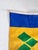 Textile Saint Vincent & the Grenadines Vintage Nautical Burgee Flag For Sale - Image 7 of 11