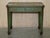 Antique Victorian Chinese Chinoiserie Hand Painted Green Side Table, 1880s For Sale - Image 16 of 16