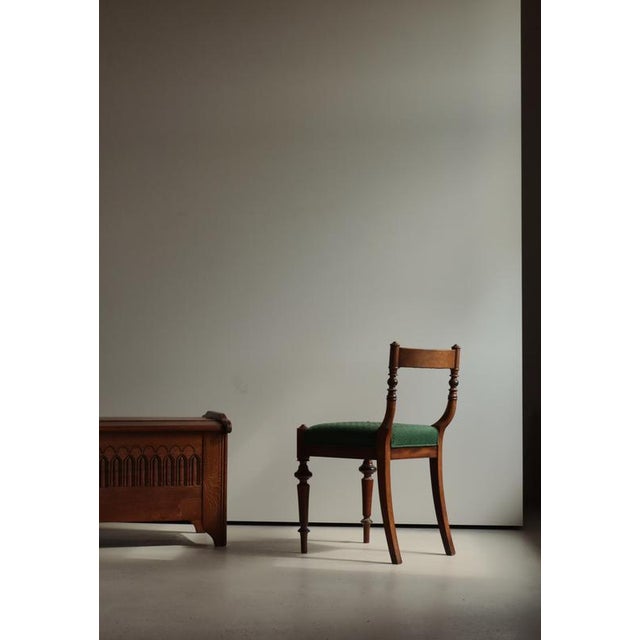 A wonderful Danish cabinetmaker side chair executed in the style of Gottlieb Bindesbøll (1800-1856), known for his...