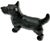 Black Very Nice Vintage Hubley Manufacturing Co. Cast Iron Standing Scottish Terrier - Scottie Dog Doorstop - Circa 1930s For Sale - Image 8 of 12