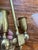 Italian Brass Two-Light Wall Sconces With Original Ivory Shades - Pair For Sale - Image 13 of 15