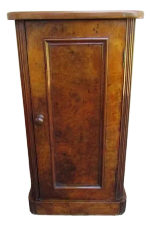 Antique French Burl Walnut Nightstand