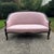 Vintage Blush Wood Frame Loveseat For Sale - Image 12 of 15