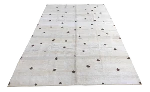 Turkish Decorative Handmade Hemp Bohemian Rug - 6′9″ × 10′2″