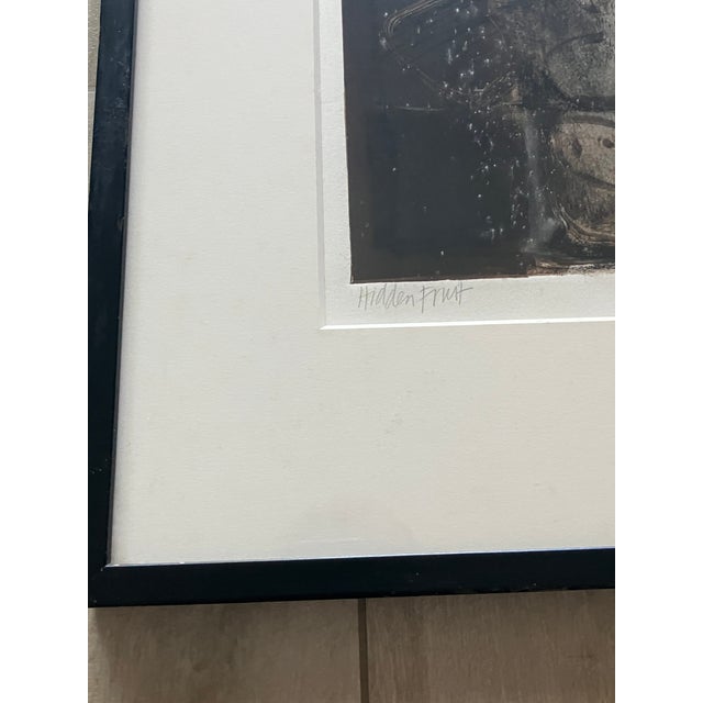 Katheryn Hadley Original Monoprint "Hidden Fruit", Framed, Signed and Dated 1997 For Sale In Miami - Image 6 of 8
