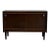 Vintage Danish Modern Stained Oak Sliding Door Cabinet Credenza For Sale