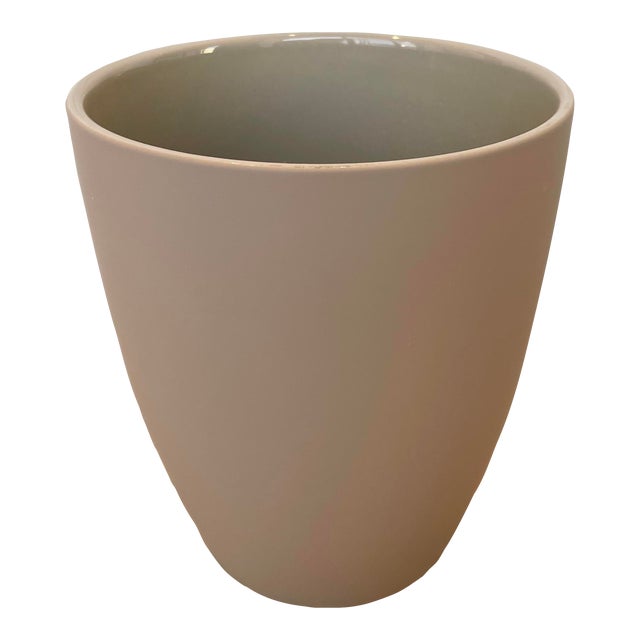 CB2 Rubber Coated Wastebasket For Sale