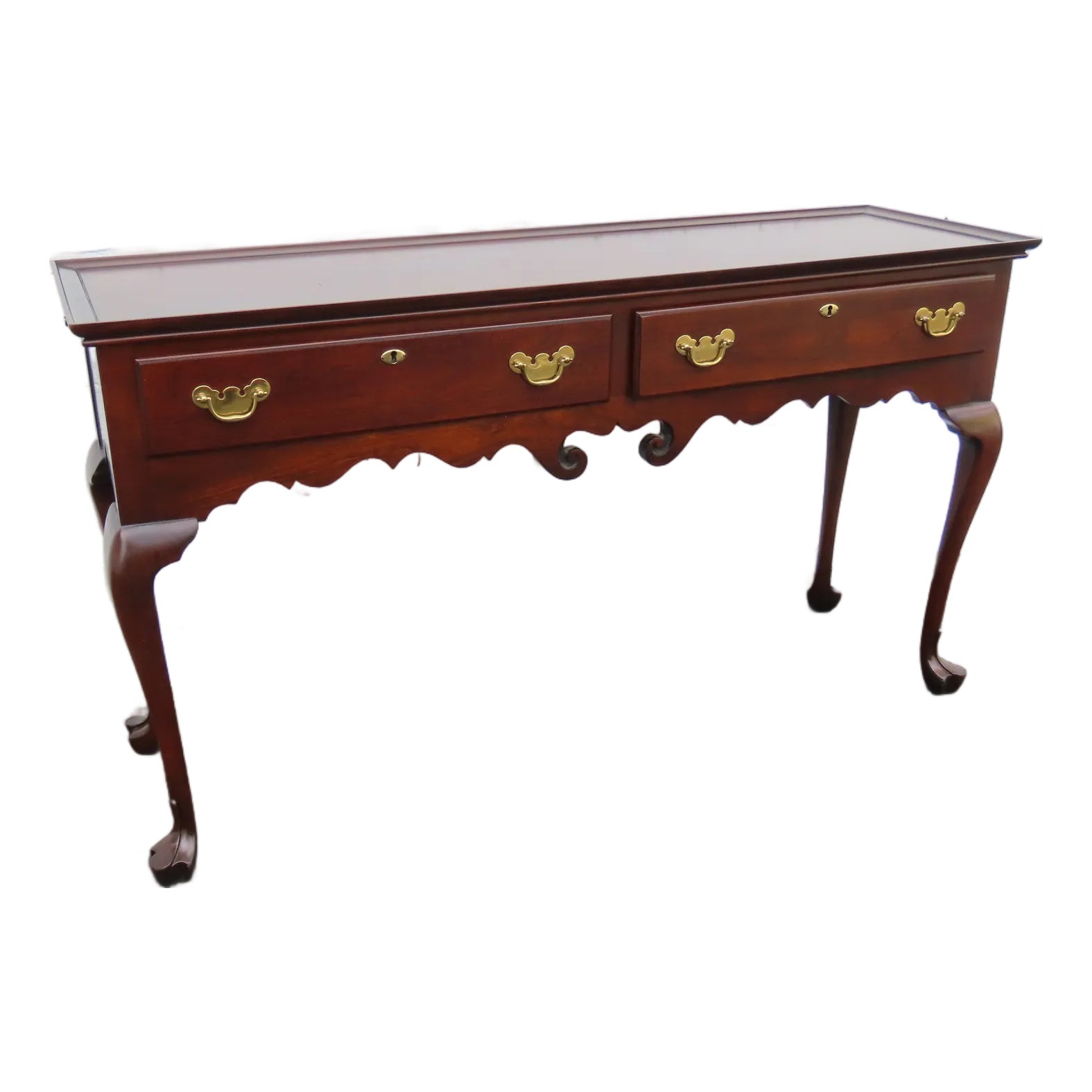 Statton Trutype Americana Long Narrow Library Console Entry Table 6391 ...