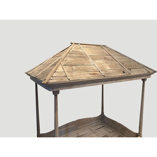 Tribal Antique Wabi Sabi Daybed With Canopy For Sale - Image 3 of 6